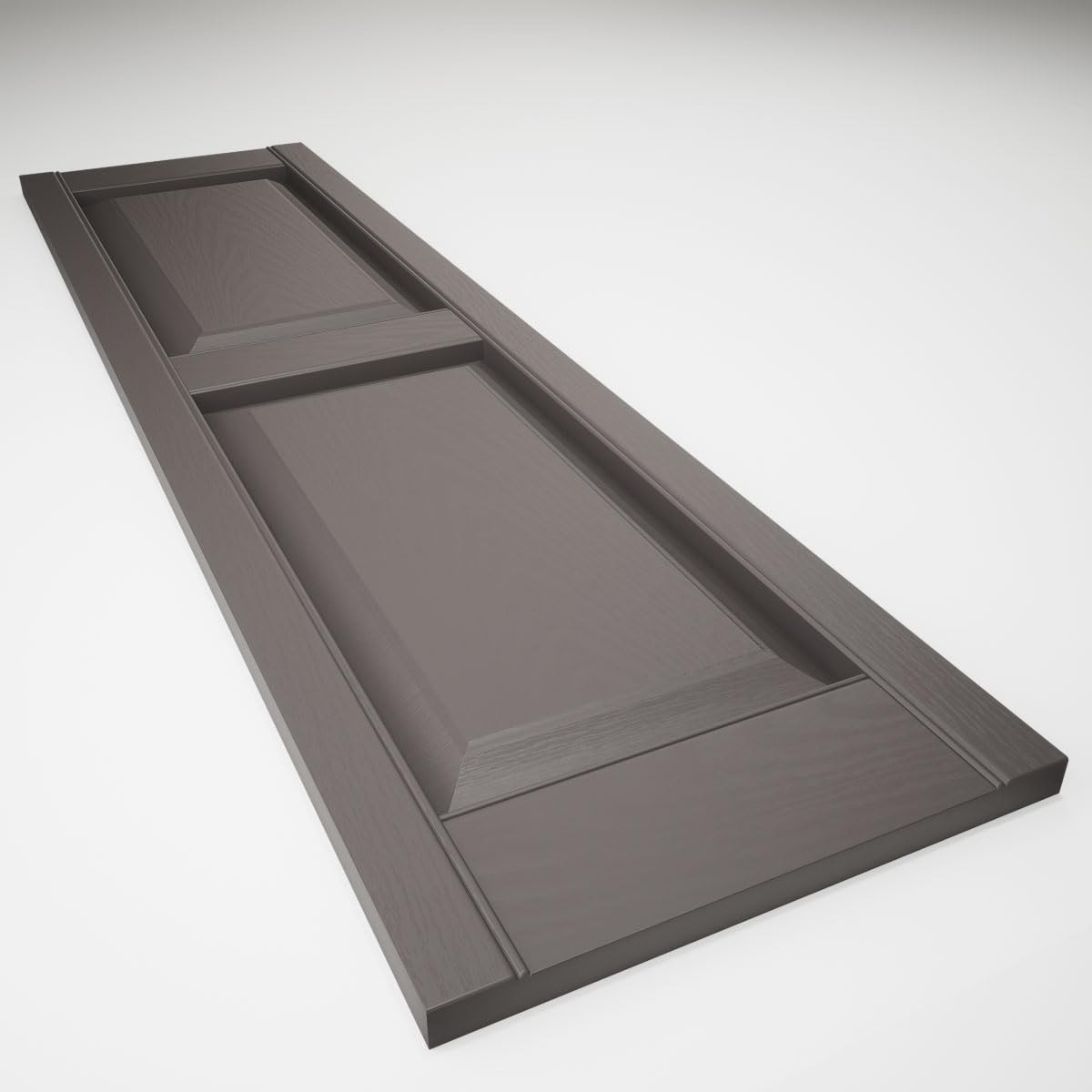 Builders Edge 14.5 in. W x 60 in. H, Custom Two Equal Panels, Raised Panel Sh…