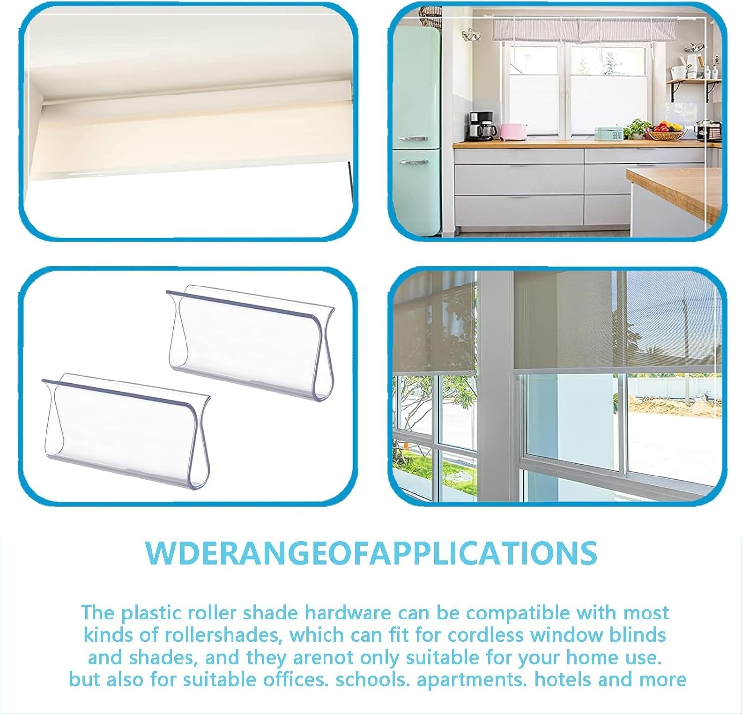 Roller Window Shade Plastic Hem Grip Roller Shades Windows Accessories Pull Down