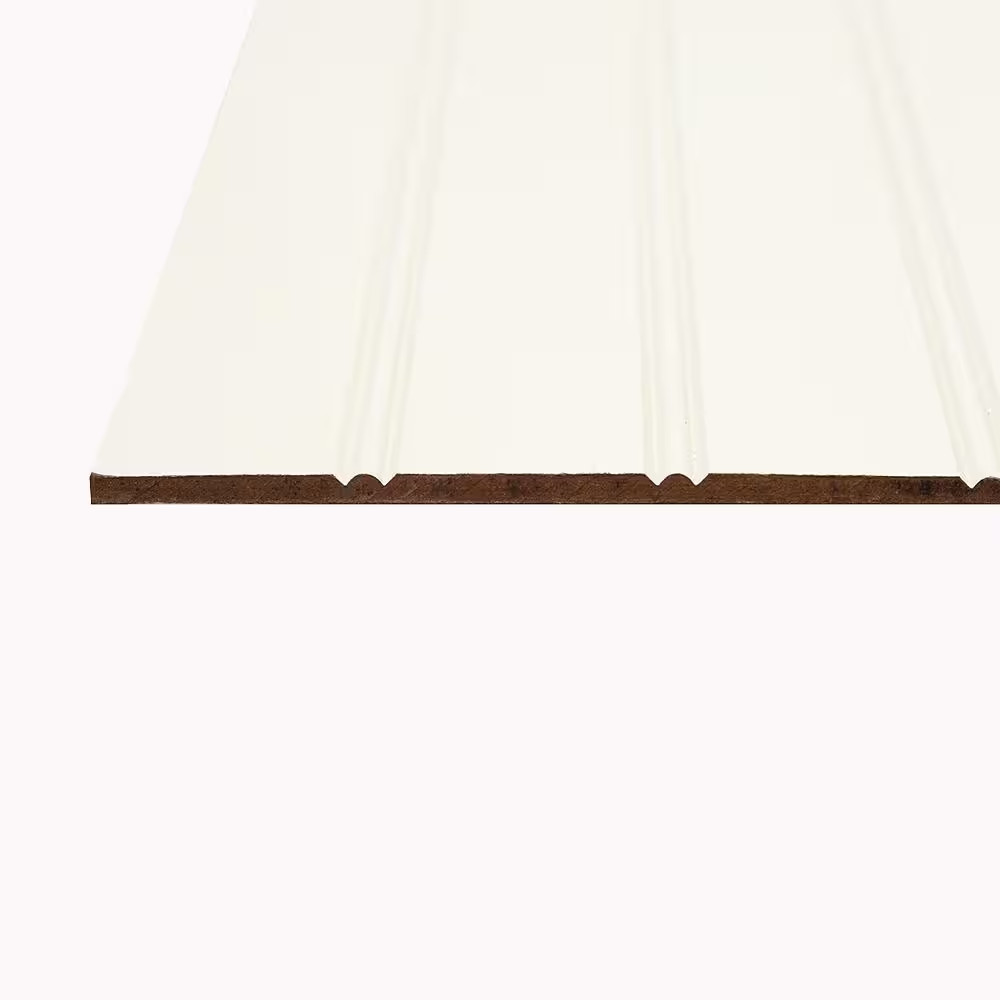 Beadboard Wall Panel White Wainscoting Hardboard Interior Decorative 32SqFt