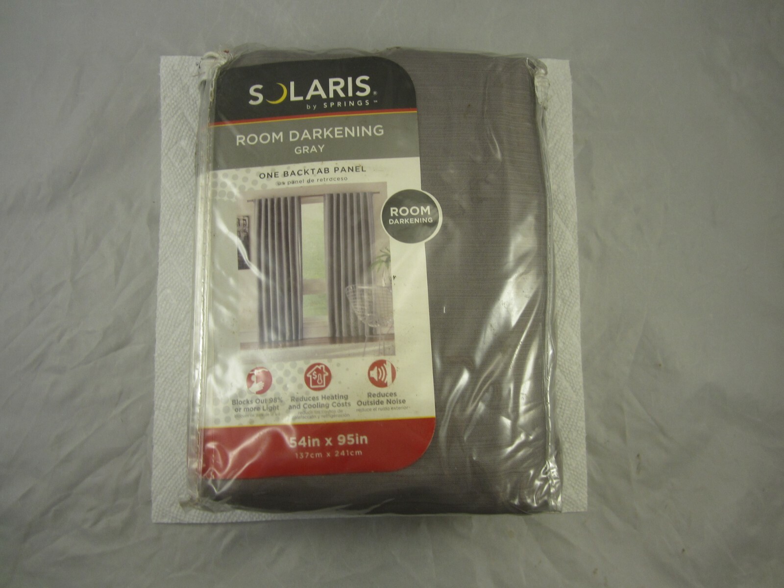 Solaris Room Darkening Polyester Curtain Panel 54 x 95 Inches.