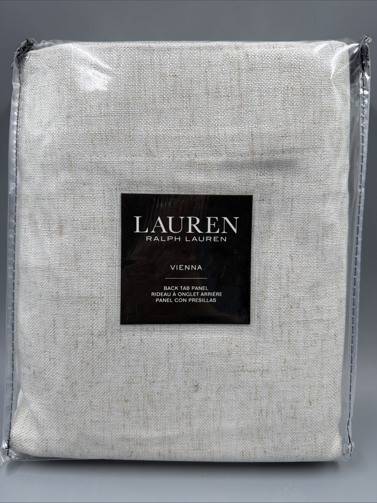 Lauren Ralph Lauren Vienna Lined Single Curtain Panel – Linen – 54”W x 84”L