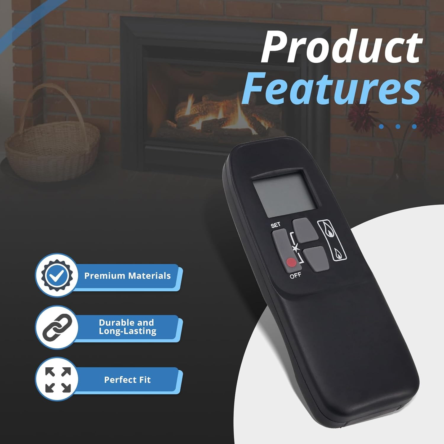 G6R-H3T5 GV60 Remote for Real Fyre, Valor & Empire Fireplace Systems