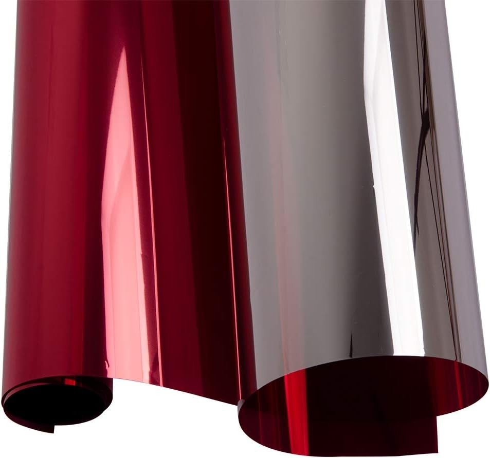 Privacy Daytime Window Film 35.4″x78.7″ Red