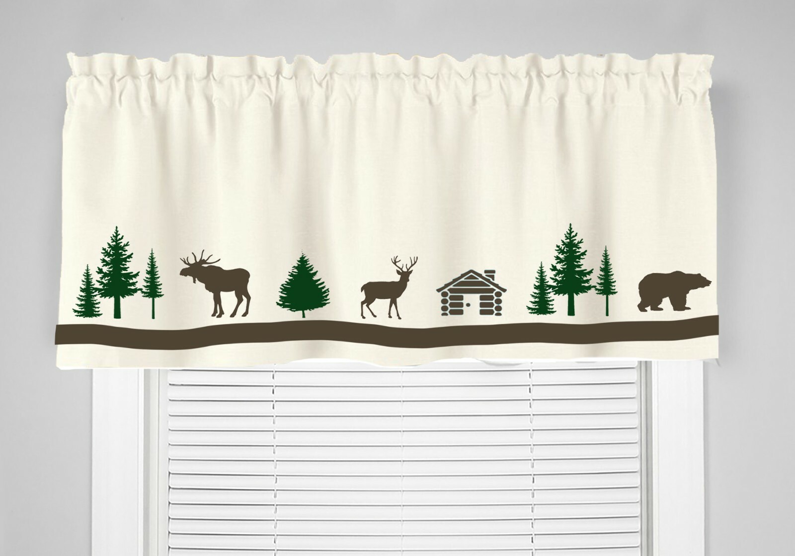 Armadillo Western Window Valance in Your Choice of Colors Handmade Decor