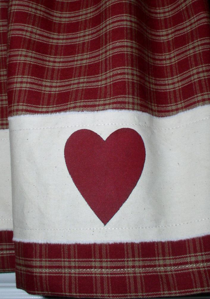 Hearts and Gingerbread Valances Tiers Runners Country Primitive Gingerbread Art