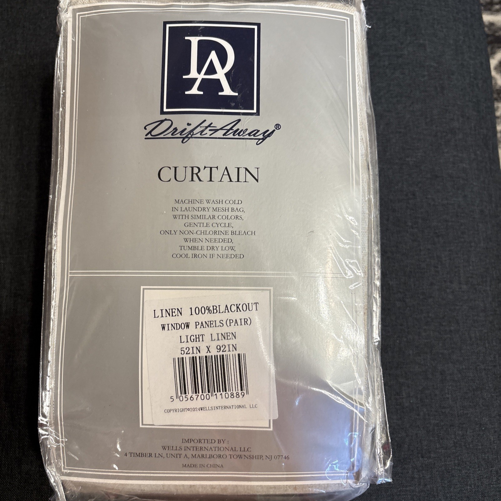 2 DriftAway Curtains 52″ X 96″ Polyester Curtains Panels FARMHOUSE Light Linen