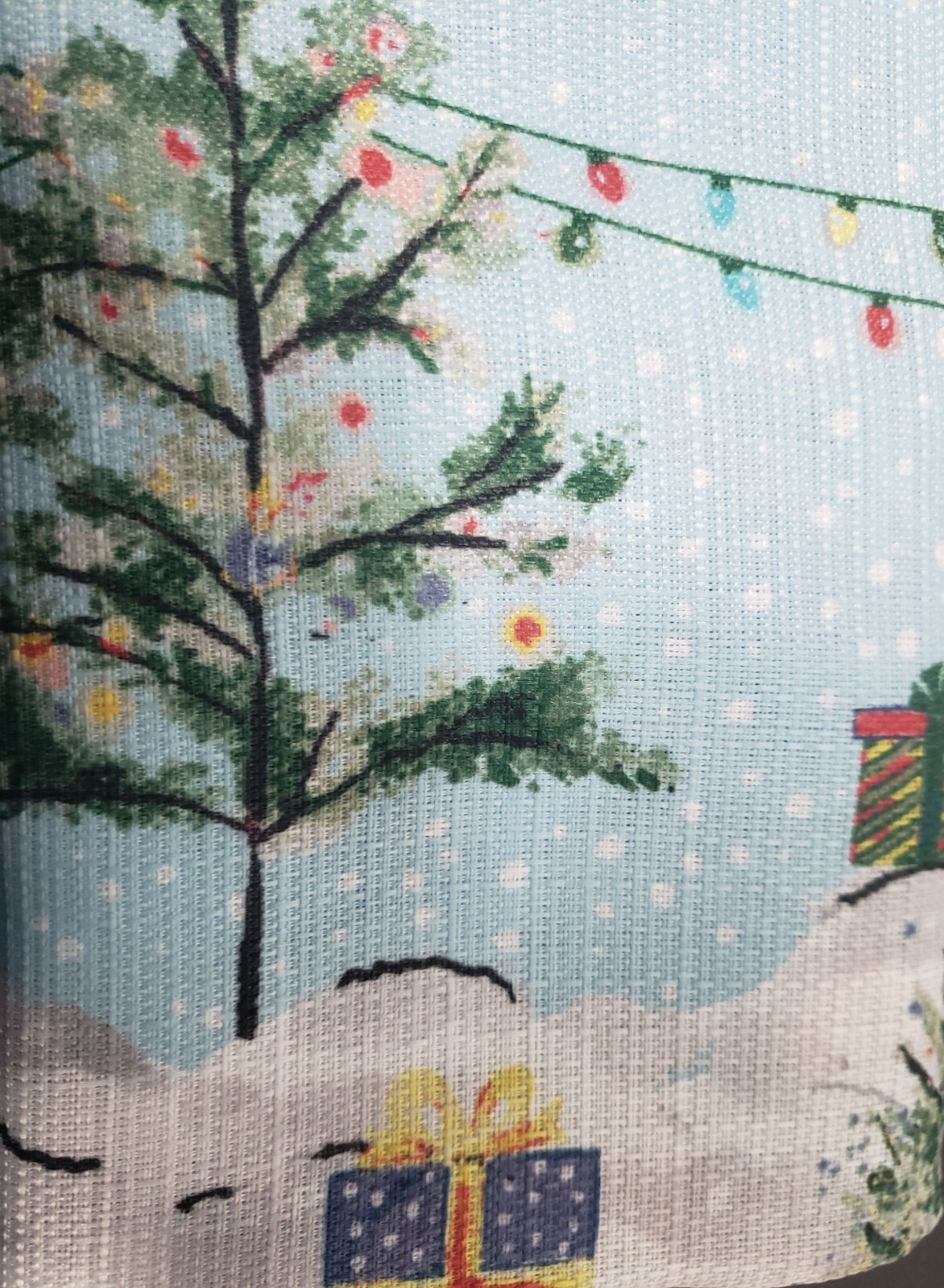 1 Fabric Printed Kitchen Valance(54×14″)CHRISTMAS,SNOWMEN,HOLIDAY WONDERLAND,Lic