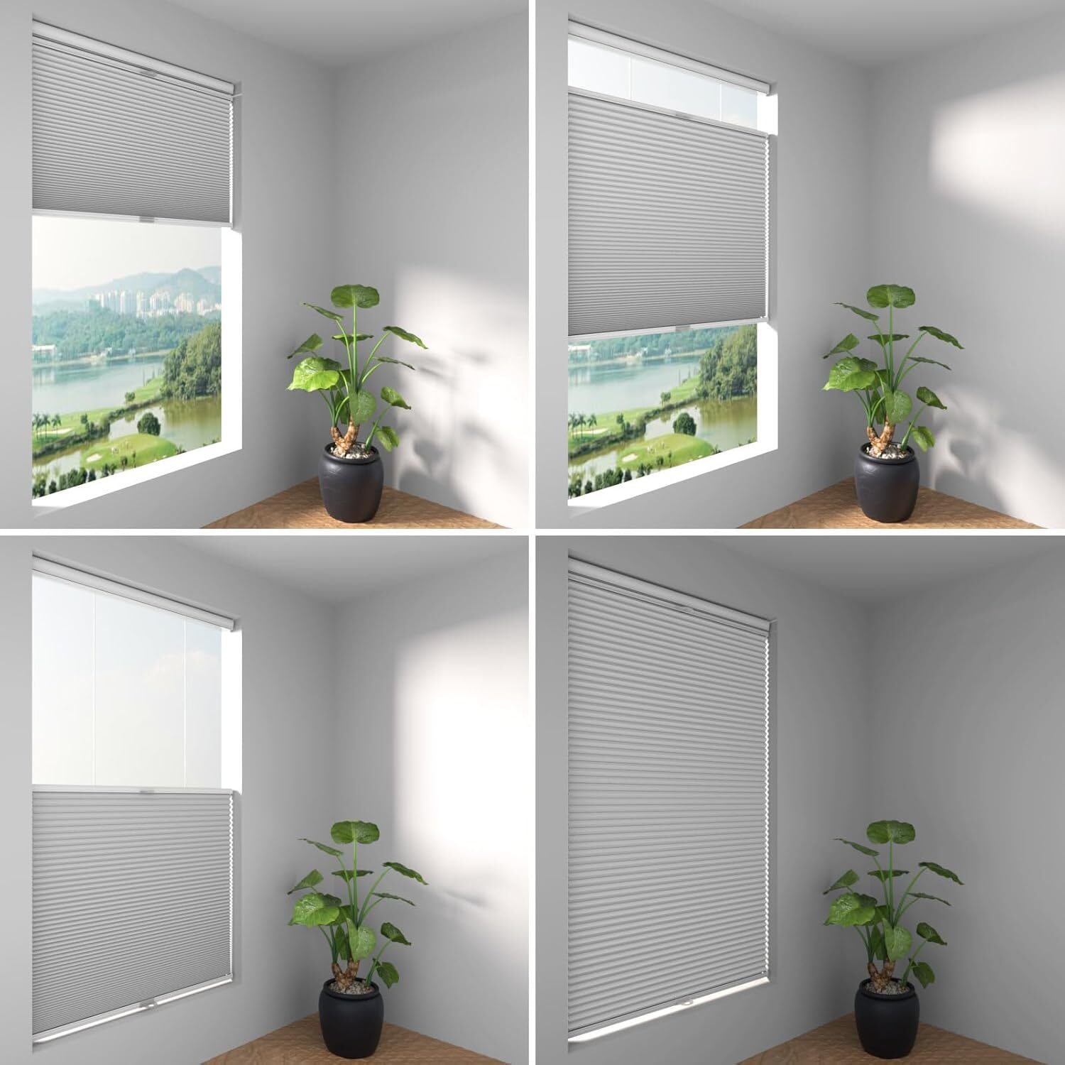 Changshade Room Darkening Top Down Bottom Up Blackout Cellular Blinds Honeycomb