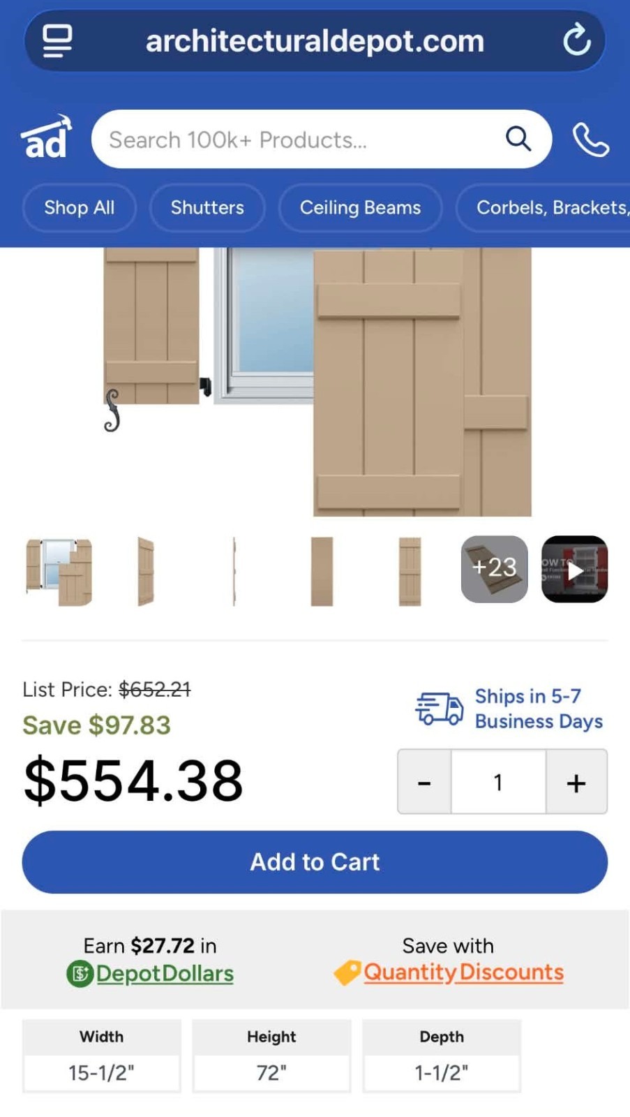 22 (11 Sets) PVC Board-N-Batten Shutters W/ Hardware & Hinges. Sizes In Pictures