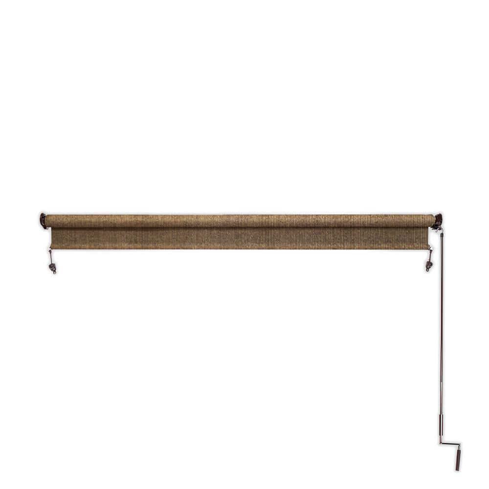 Coolaroo Exterior Roller Shade Walnut Fade Resistant Fabric 48 in. W x 96 in. L