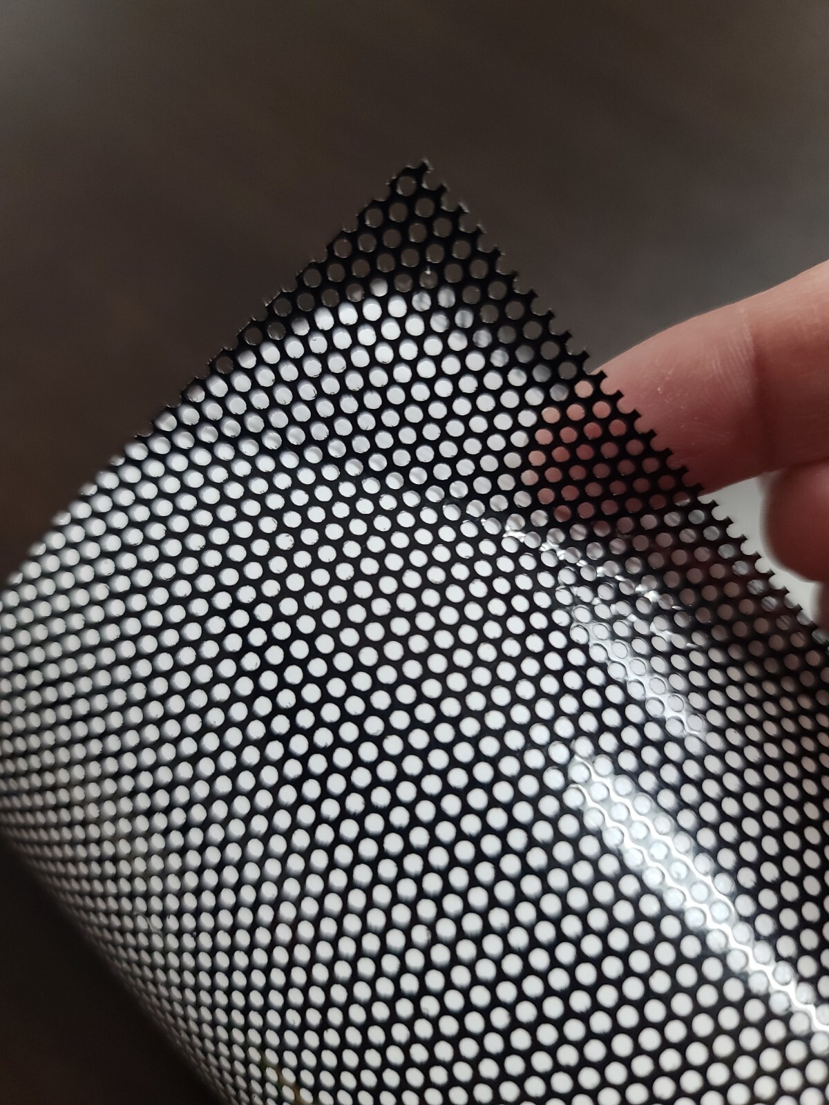 Perforated BLACK One Way Vision Printed Media Window Vinyl Sticker Decal Film