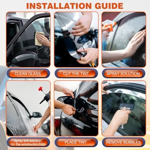 Car Window Tint Film-VLT Premium Cabon Tinting Roll | 24IN x 24″ x 100FT 50%