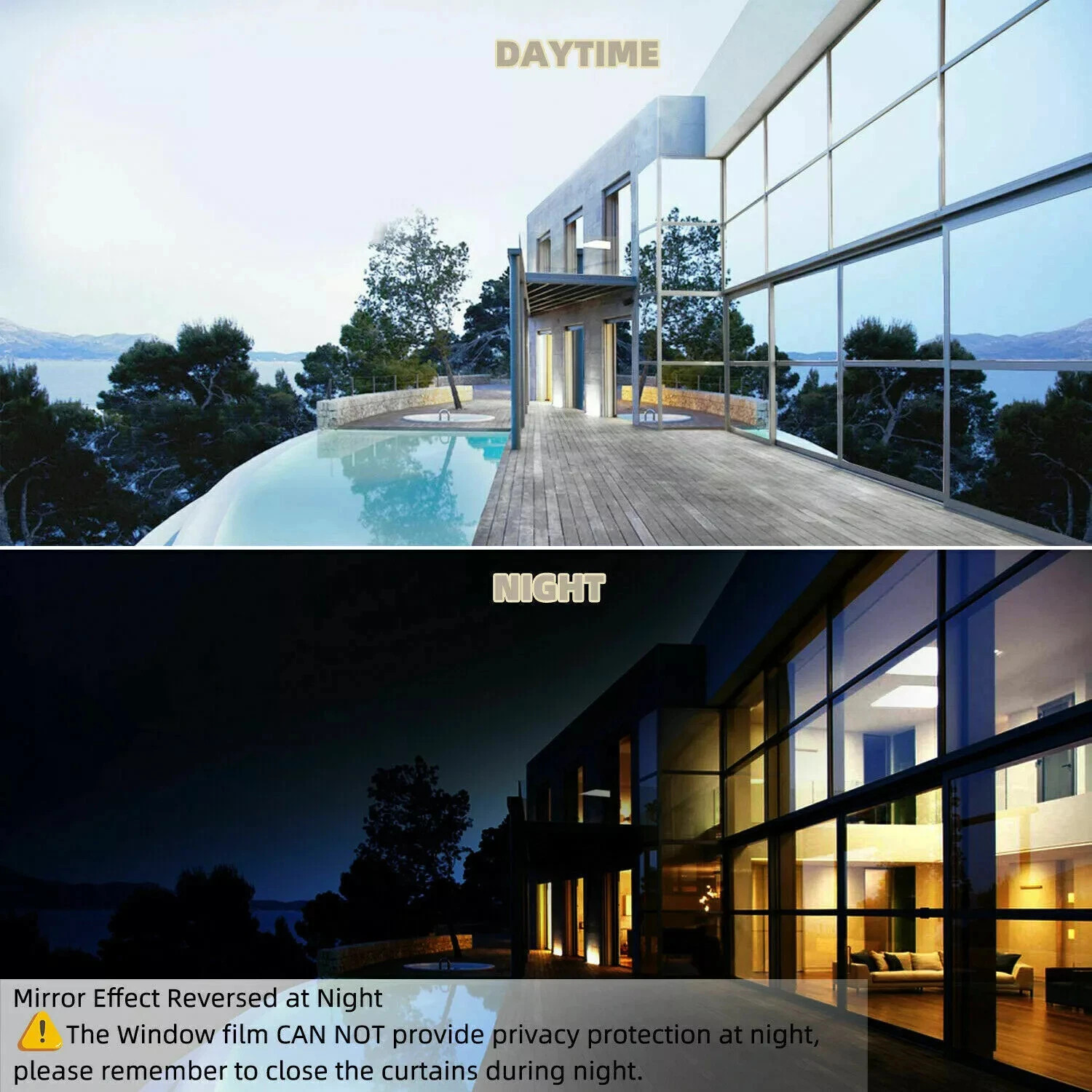 Multiple Sizes Privacy Window Film UV Blocking Decorative Glass Film Office
