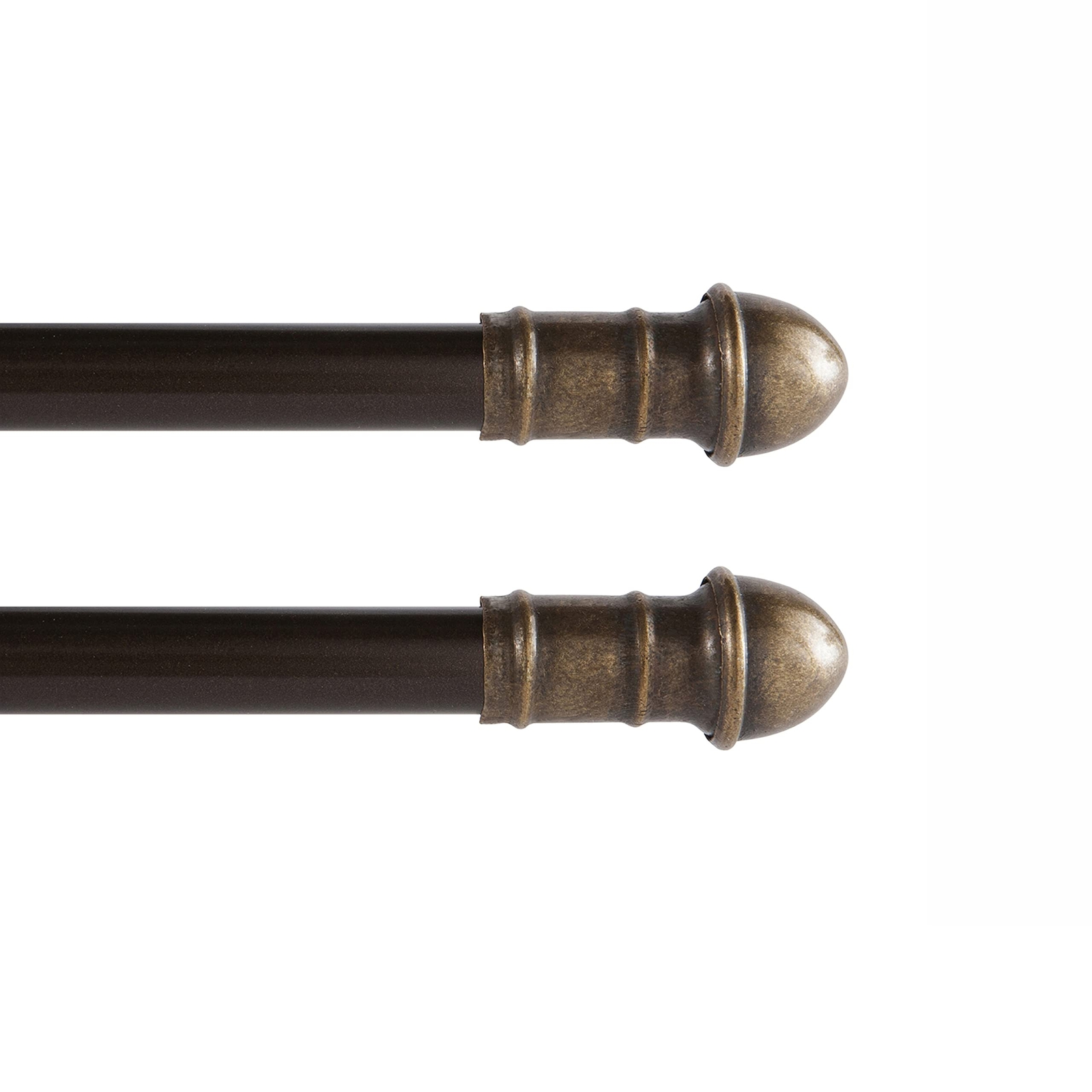 28-48 in. Adjustable Petite Café Curtain Rod, 2-Pack, 7/16 in. Diameter