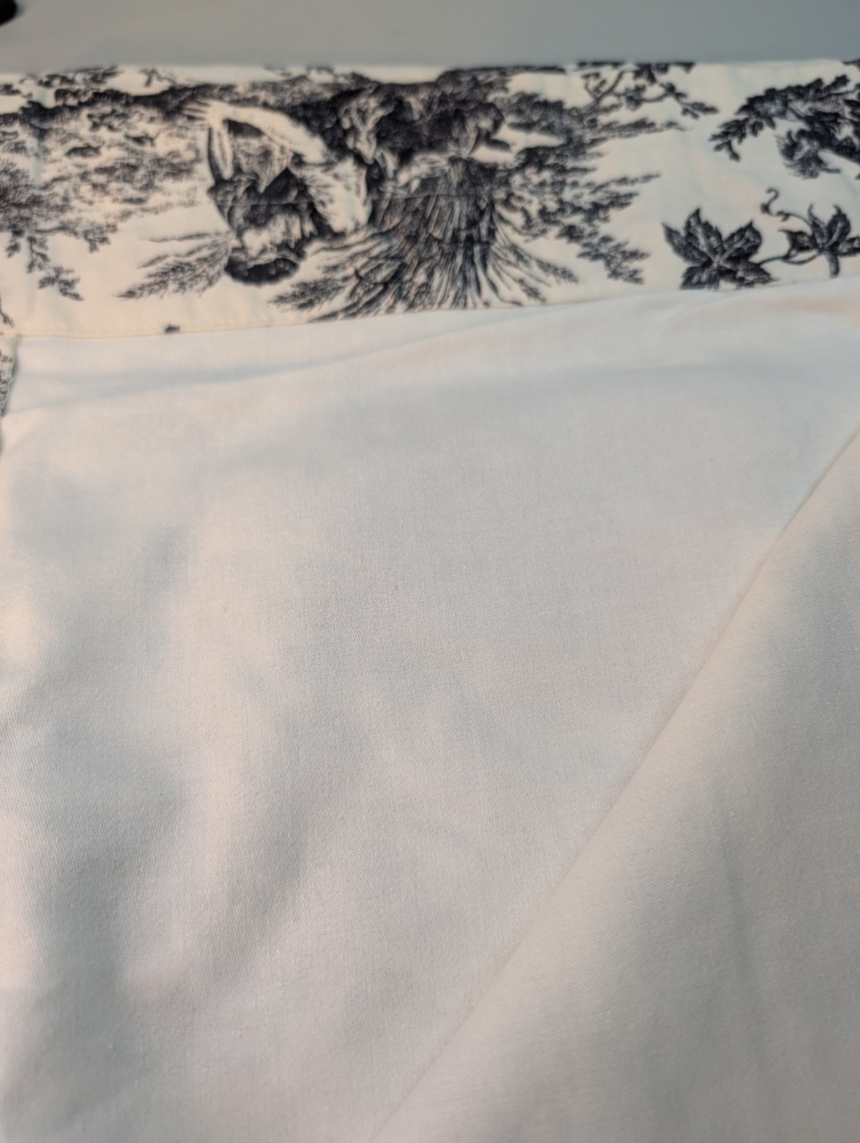Country Life Blue White Toile Curtain Panels 49”x 64”