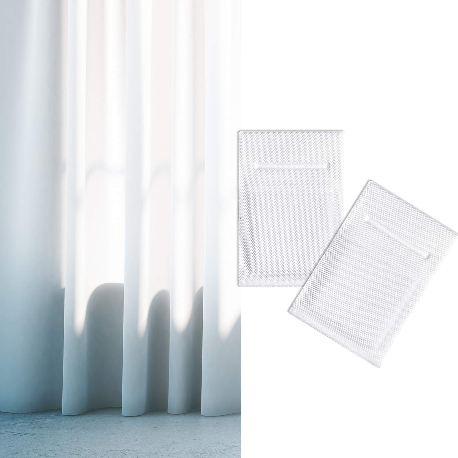 Curtain Drapery Weights Vinyl Covered Bottom Weights Sewing Kit 28 PCS
