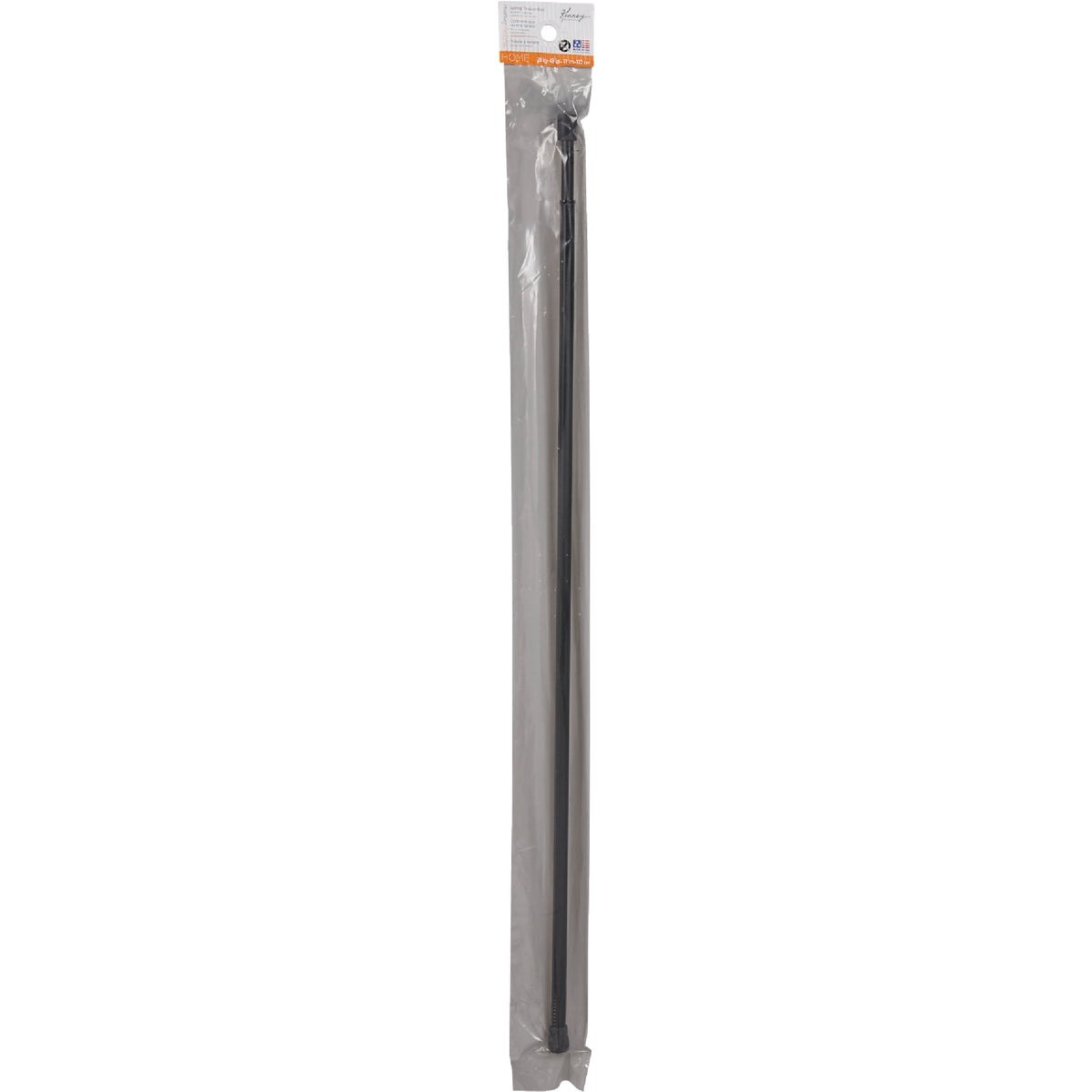 Kenney Strafford 28 In. To 48 In. 7/16 In. Spring Tension Rod, Black KN631/5NP