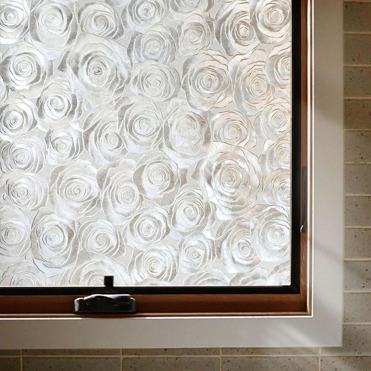 Window Privacy Film Stained Glass Decorative Static Cling Removable Sun Blocking