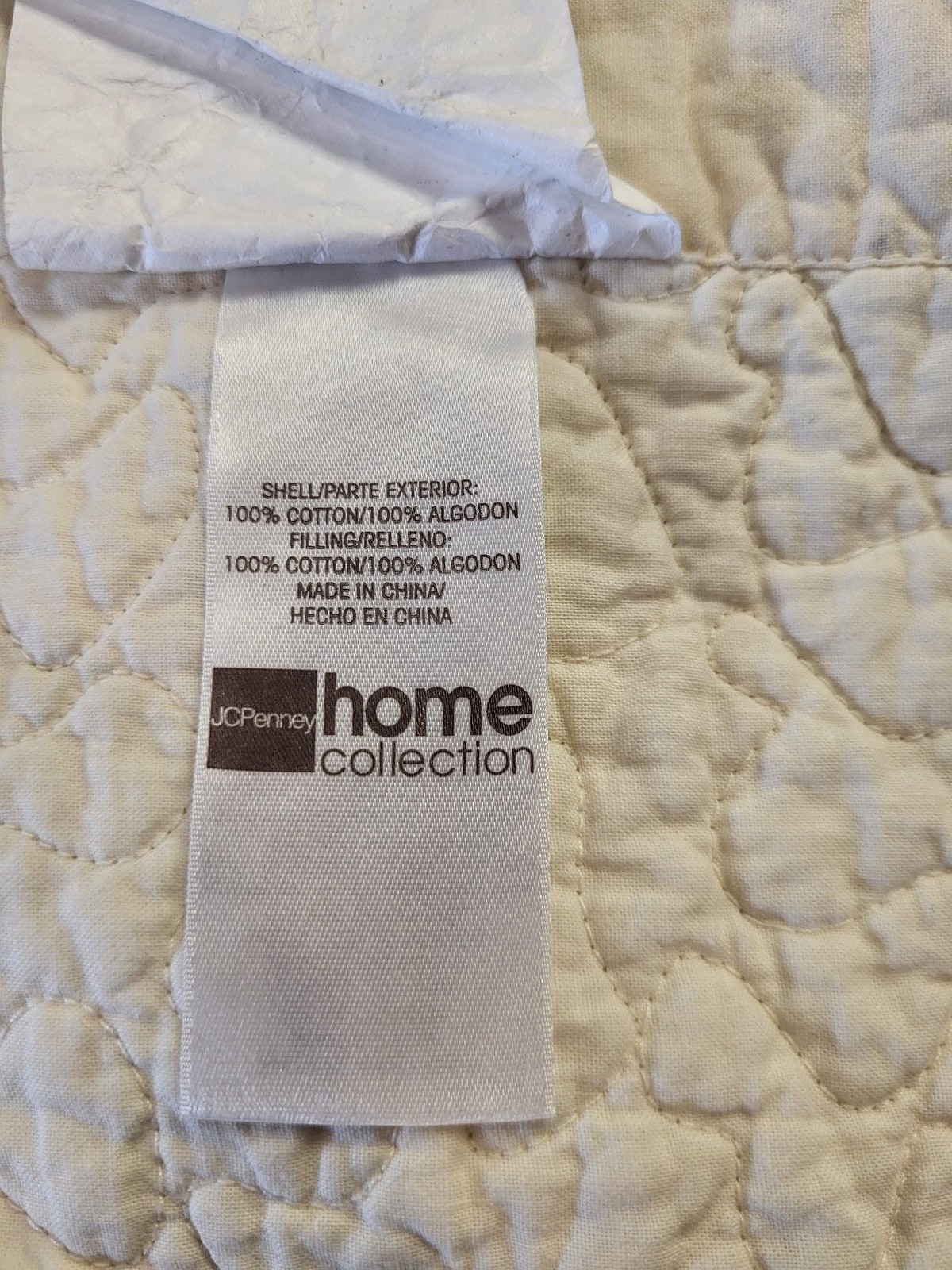 JCPenney Home Collection Quilted Scalloped Window Valance 52″ x 15″
