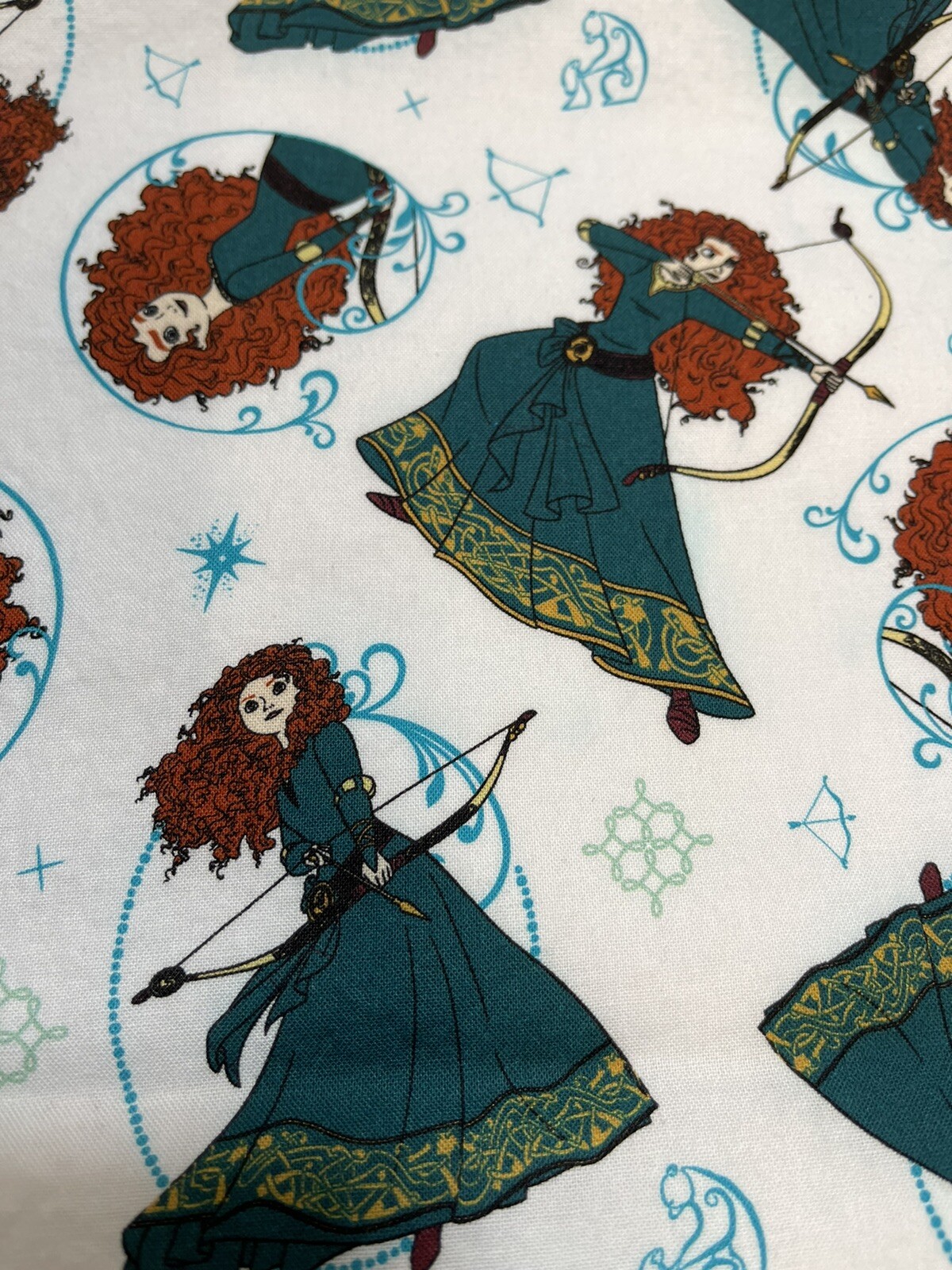 Disney Brave Princess Merida Curtain Lined 2 Panels 40″ x 82″ Camelot Fabric