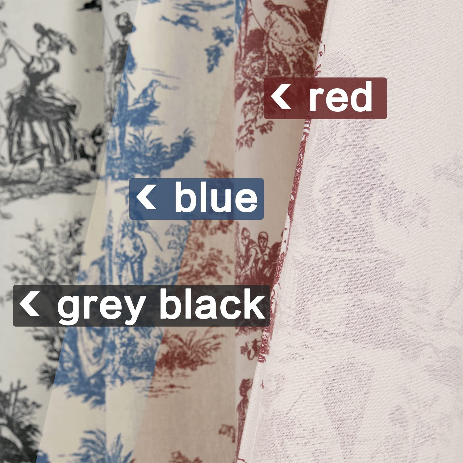 Blue and White Curtains 96 Inches Long for Living Room Set 2 Panels Moderate …
