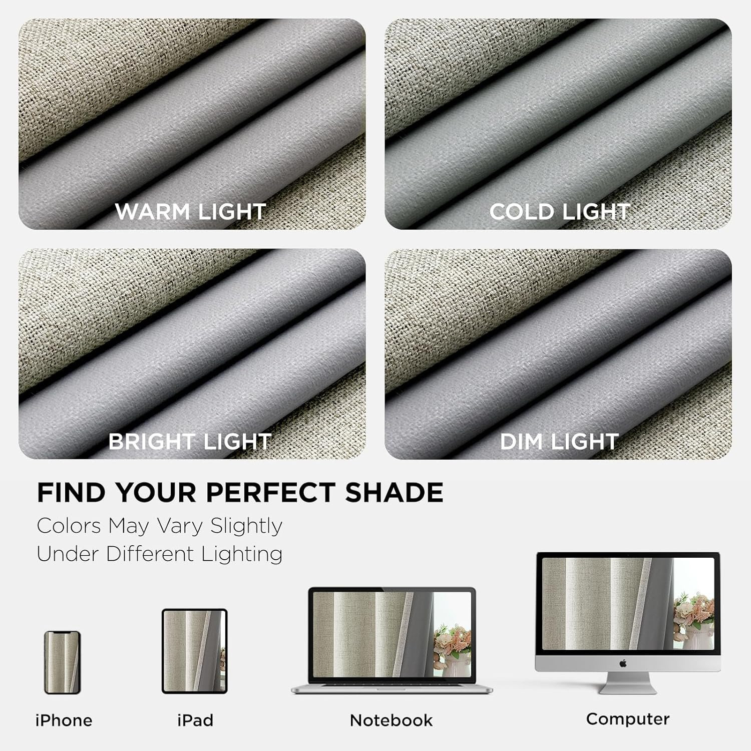 Joydeco Blackout Curtains 63 Inches Long 2 Panels Burg, Room Darkening Curtains