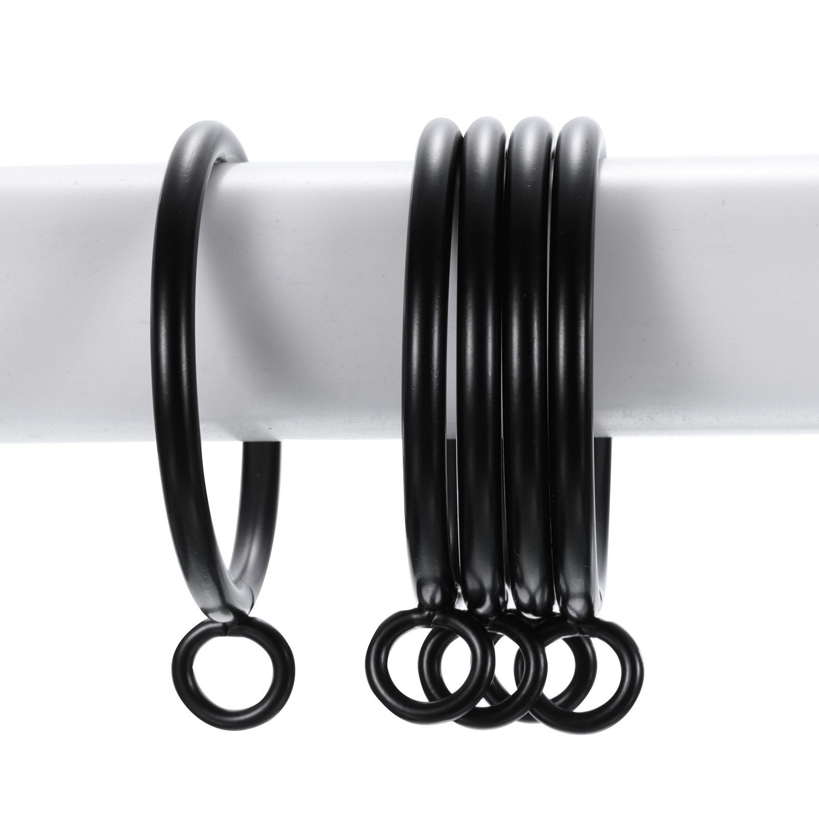 28Pack Openable Curtain Rings Metal Eyelet 2.5 Inch