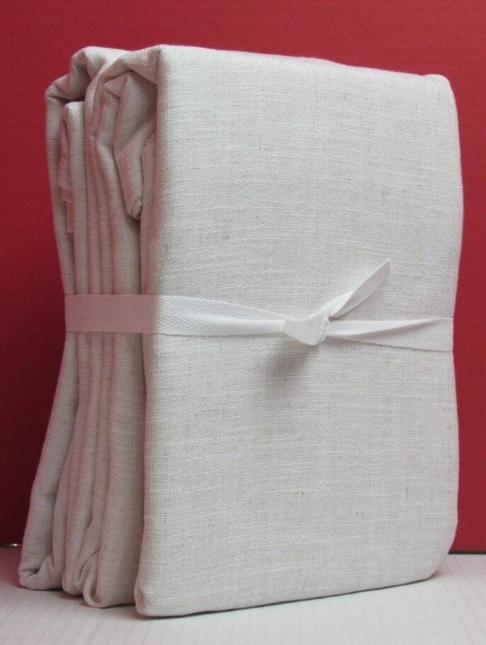 Pottery Barn Brixton Textured Unlined Curtains, 50″ x 84″ Heathered Oatmeal NWT