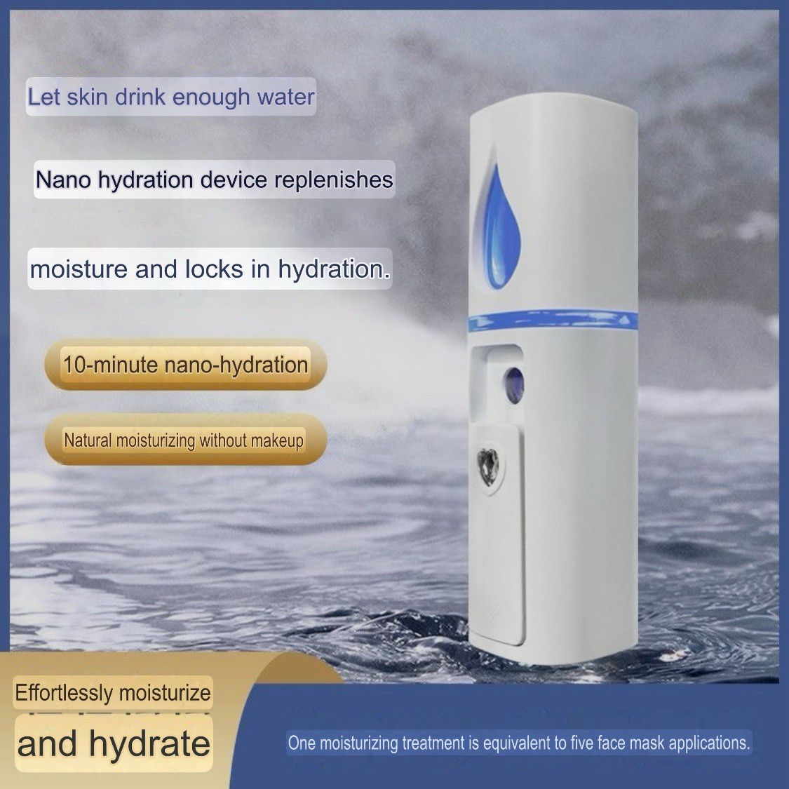 Portable Nano Facial Mister Mini Facial Steamer Atomization Eyelash Extension