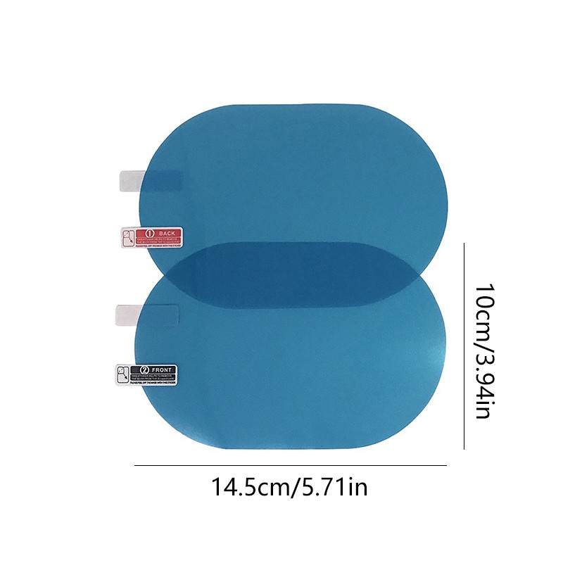 4pcs Nano HD Water Repellent Film Rainproof Anti-Fog for Car Rearview Mirror