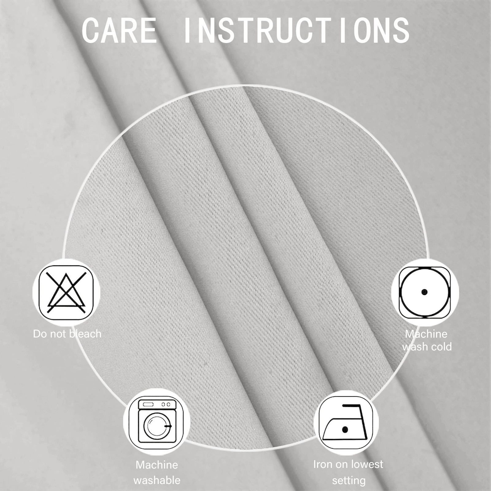 LEMOMO Light Grey Thermal Blackout Curtains/52 x 72 Inch/Set of 2 Panels Room Da