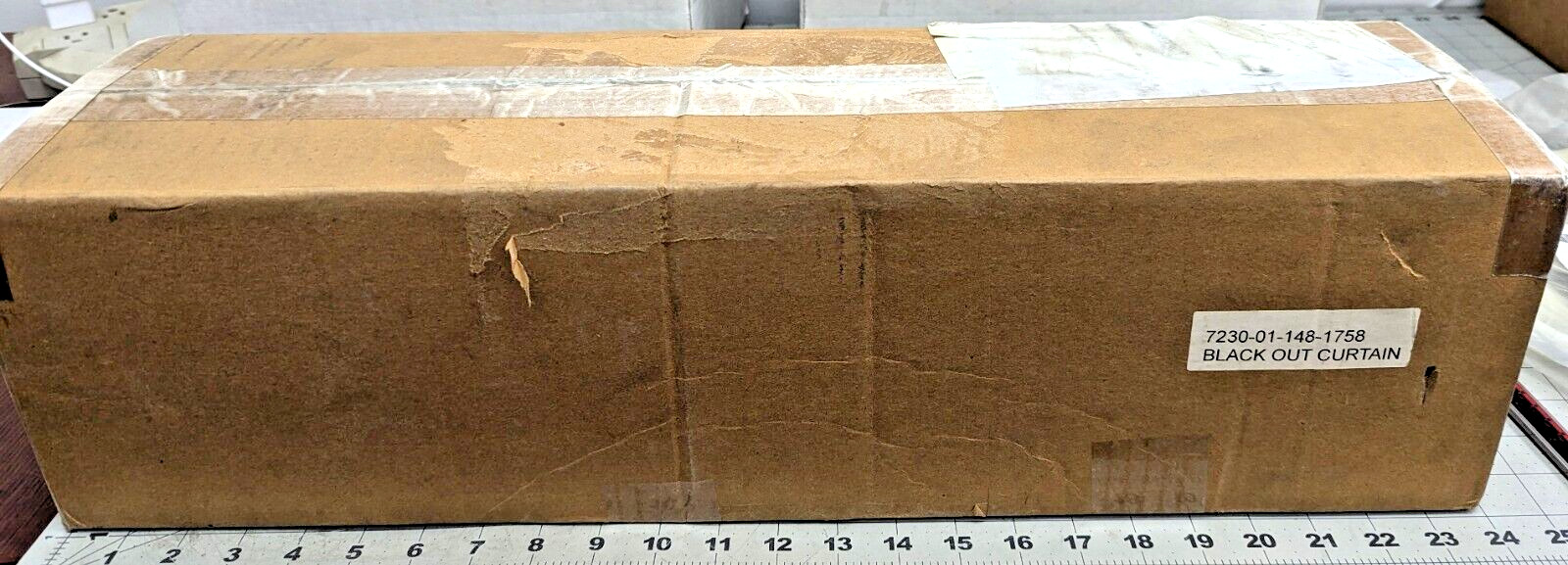 44” W X 81” L Black Out Curtain Thick Layered Polyester Material MILITARY [Z3S1]