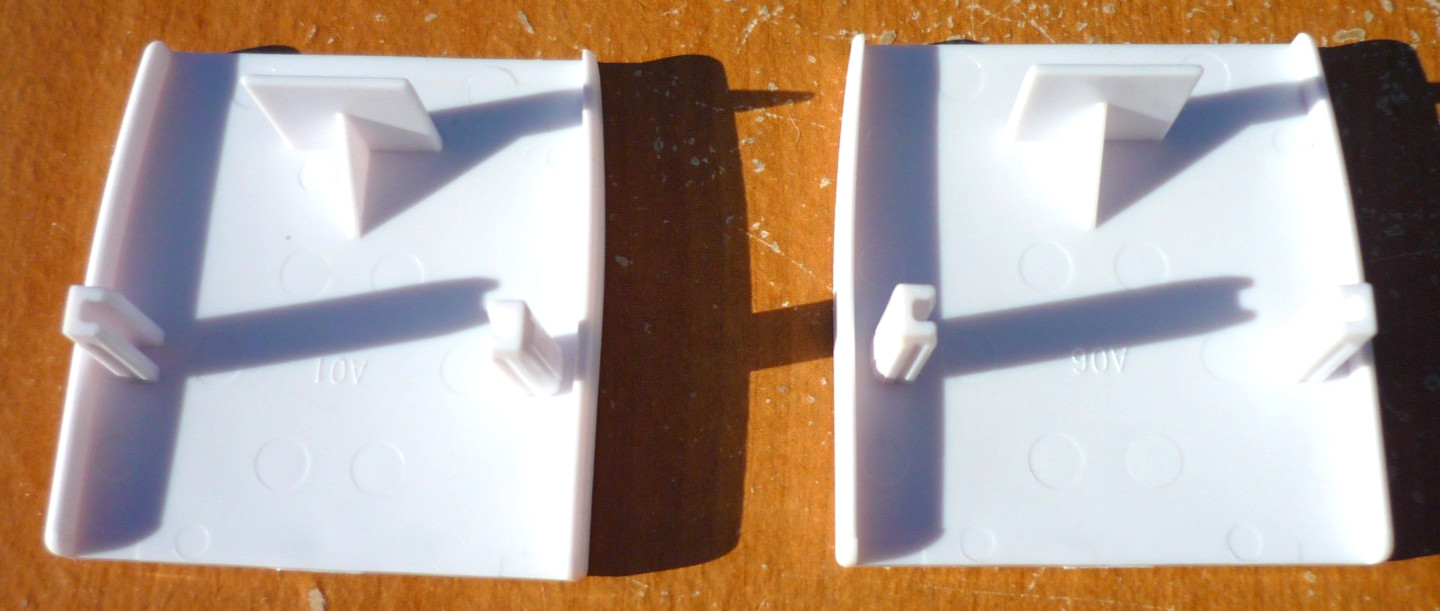(2) Home Depot Home Decorators Collection Bottom HeadRail End Caps 65101-10254-A