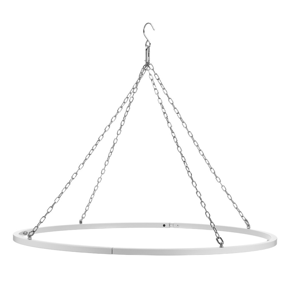 Hoop Ceiling Drapes Hanging Kit for Wedding – 23.62” Stainless Steel Canopy