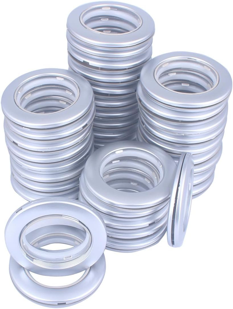 36 Pcs Curtain Grommets, Inner Diameter 1-9/16 Inch (40Mm-75Mm) Curtain Eyelet R