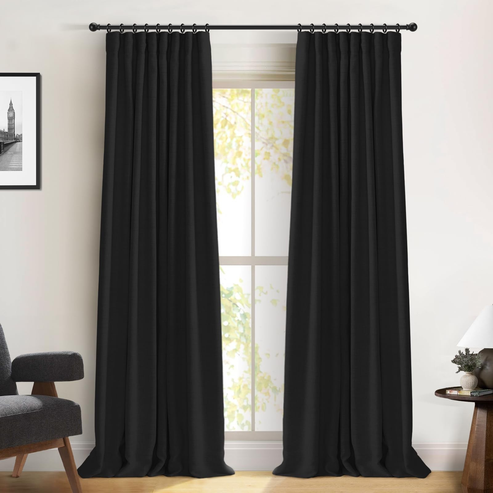 100% Blackout Shield 100 Shield Full Curtains For Bedroom 72 Inch Length 2