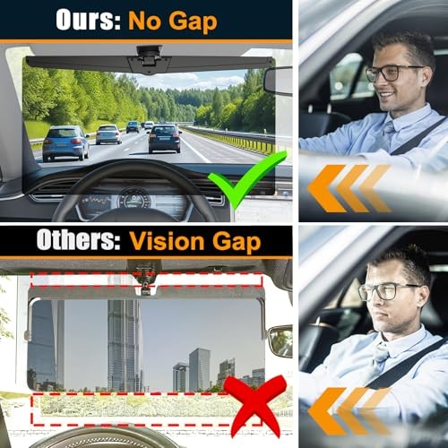 Sun Visor Extender for Cars, Polarized Car Visor Extender Sun Large(1 Pack)
