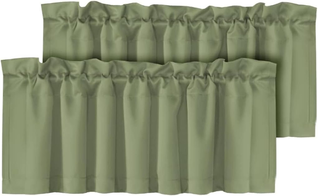 Blackout Valances for Windows,Navy Blue Short Window Valance Curtains for Living