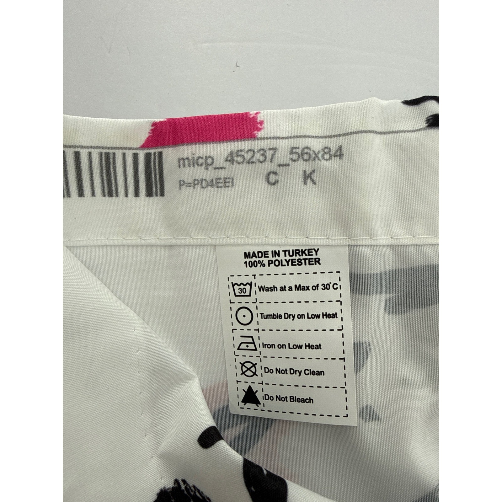 Ambesonne Paris Eiffel Tower Curtains 2 Panel Set White Pink Black 56×84 NEW