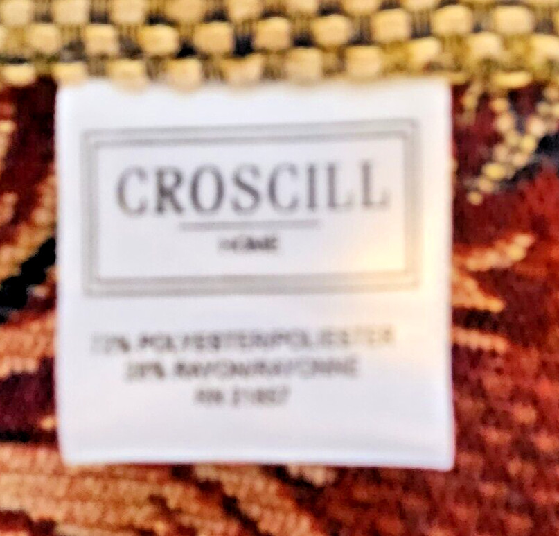 2 CROSCILL HOME ASCOT VALANCE BRITISH COLONIAL 40″ BY 21″ STYLE NO. 3913