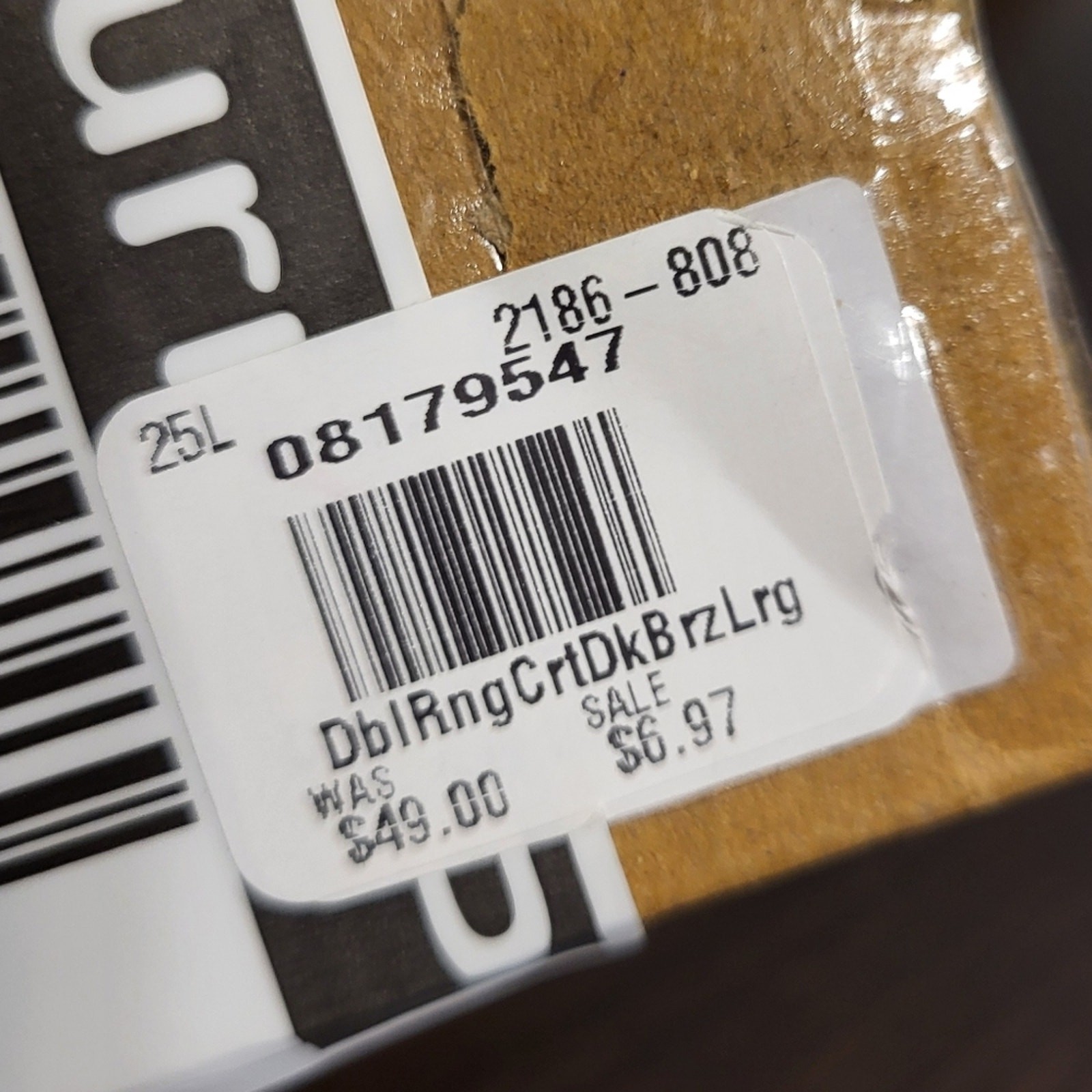 West Elm Double Ring Curtain Rings Dark Bronze Large, 6 Count NIB