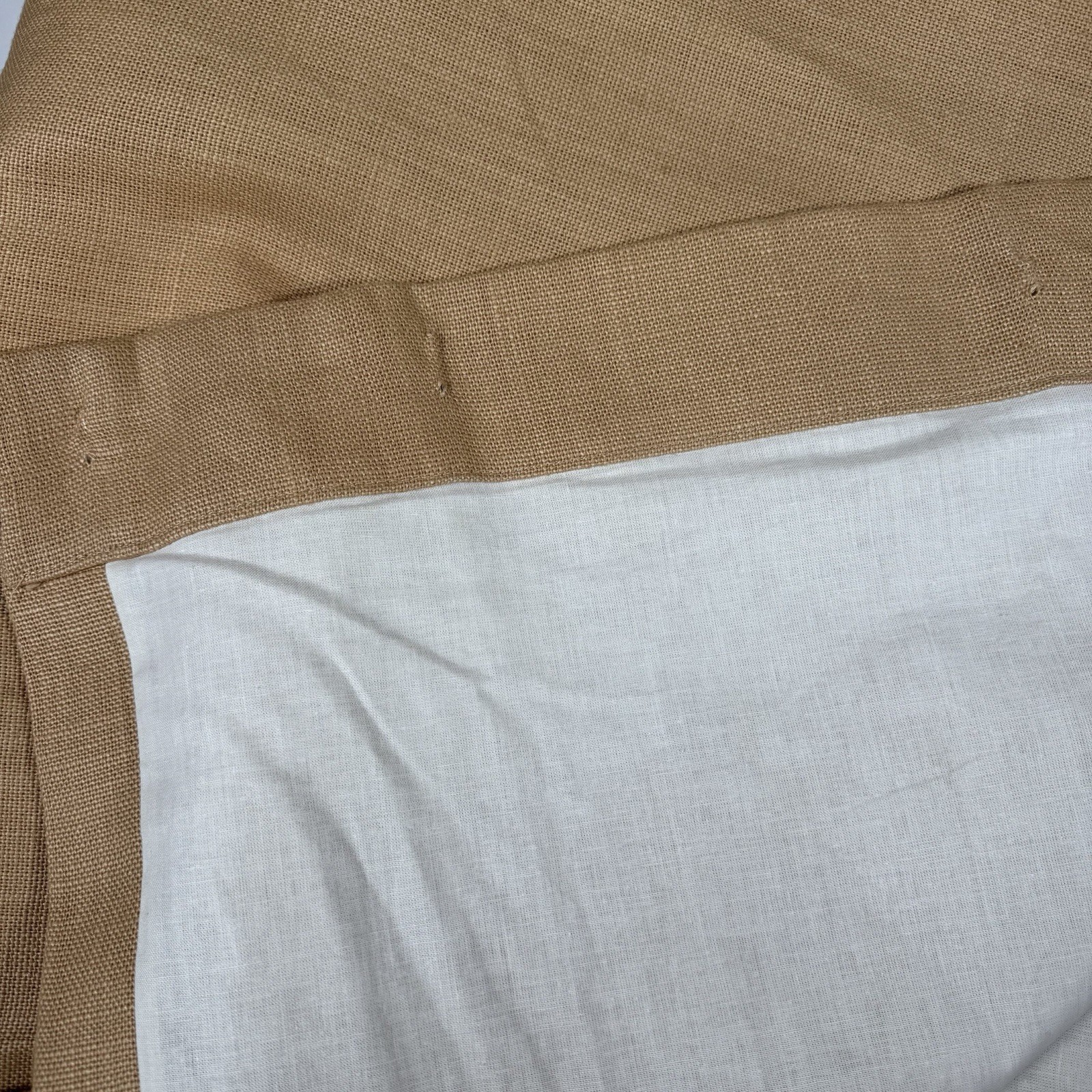 RH Restoration Hardware Belgian 100% Linen Curtain 1 Panel 50×108 Straw Tan 1 PC