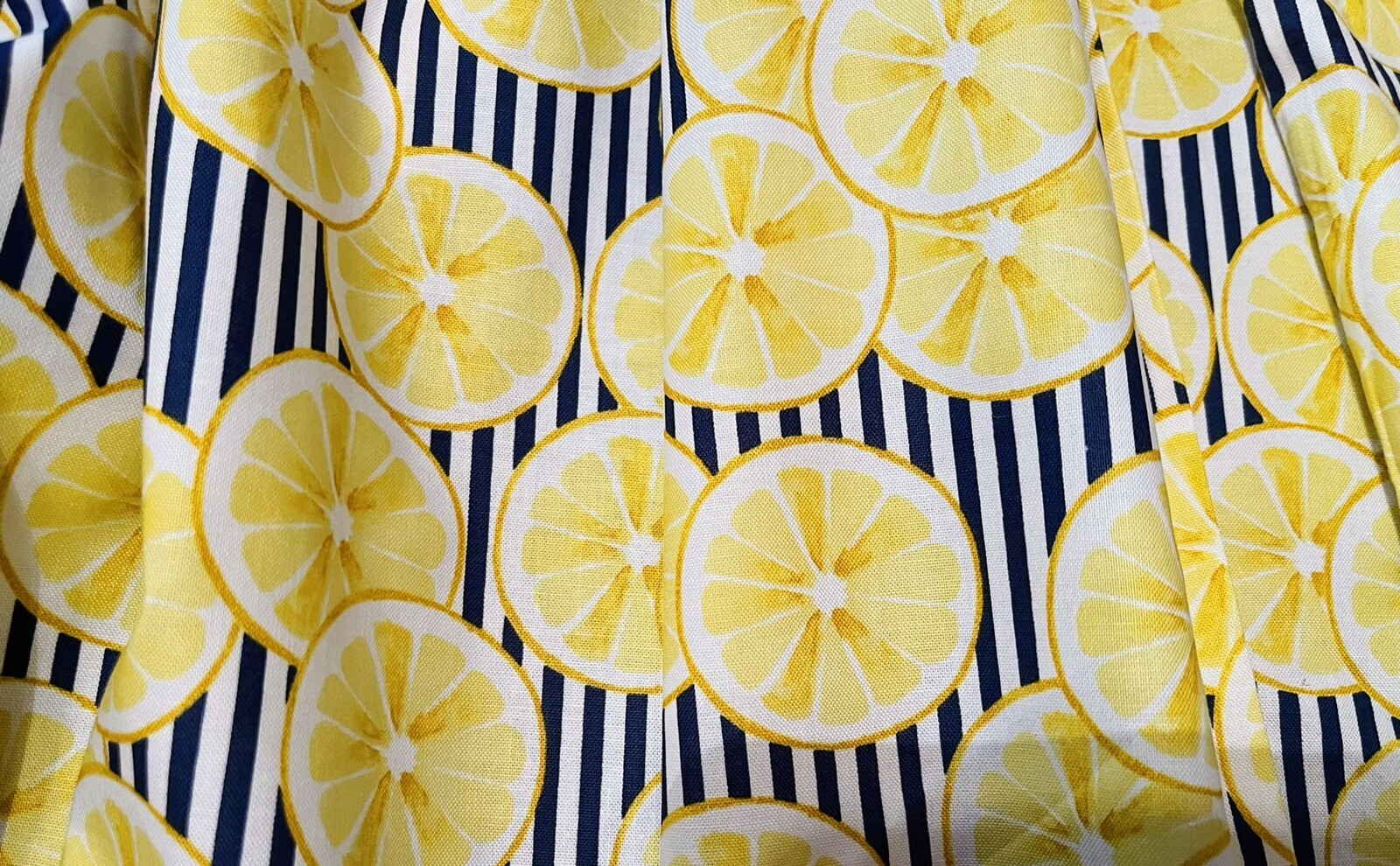 Lemon Slices Valance,42″W x 14″L, Curtains Available, Gift Idea, Home Decor,