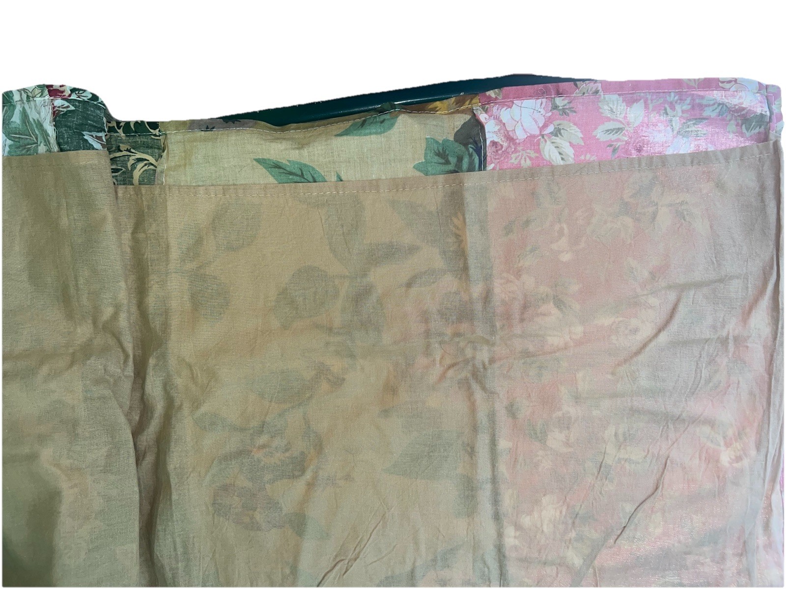 ANTIQUE CHIC 80”x18” WINDOW VALANCE : PATCHWORK COUNTRY FLORAL PAISLEY COTTON