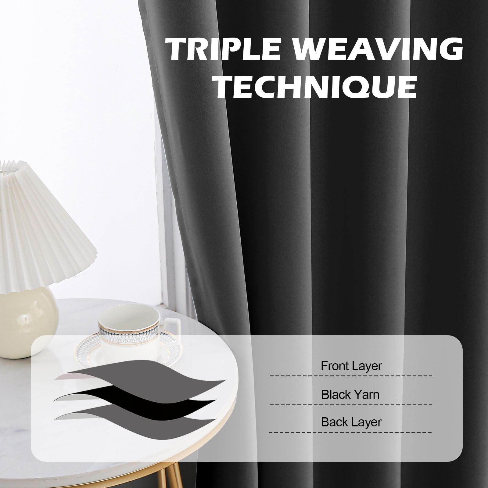 Extra Tall Curtains, for Ceiling Track or Rod with Hooks Adaptable to Various…