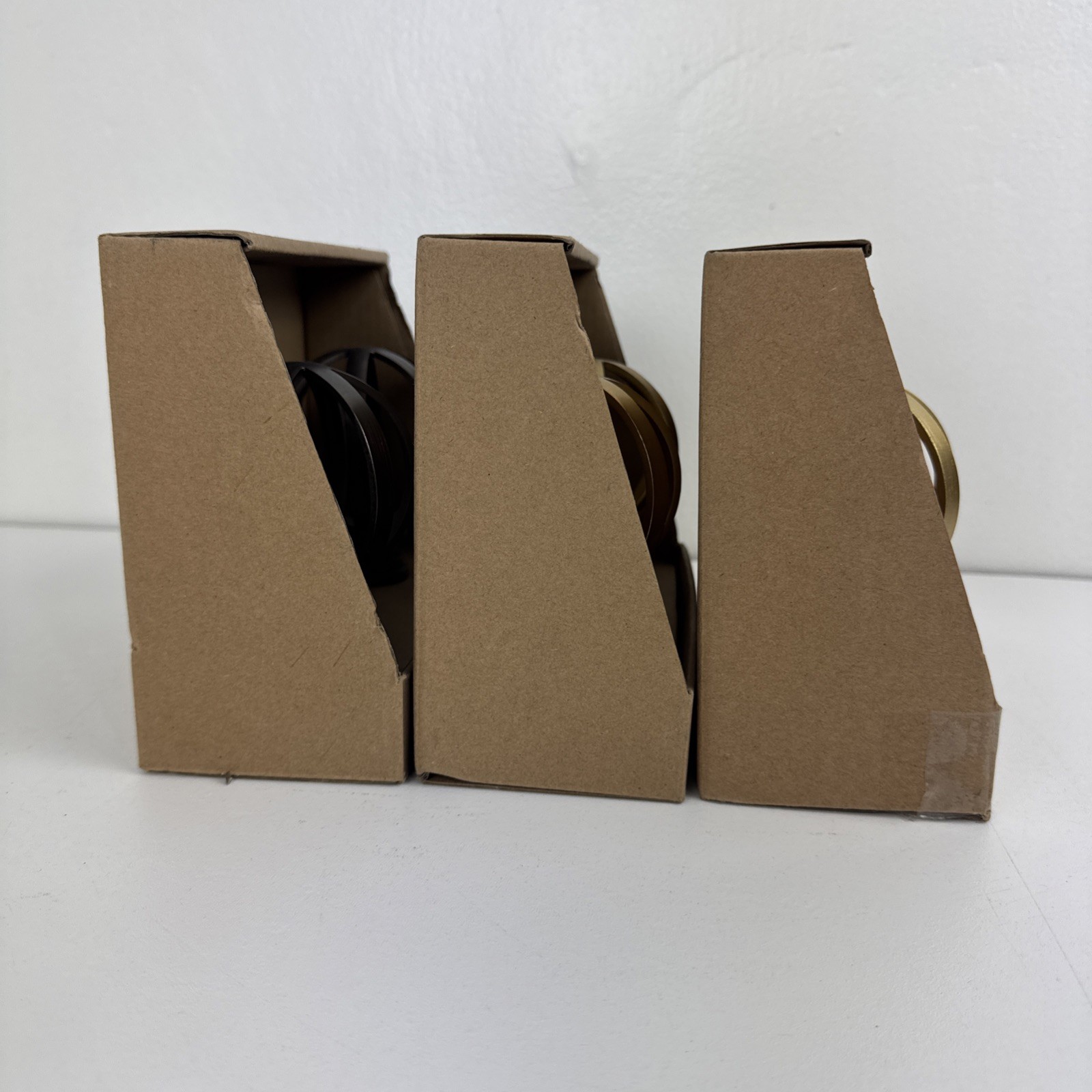 6 Count Allen + Roth Finials For Curtain Rods Decorating Bronze & Gold Finish