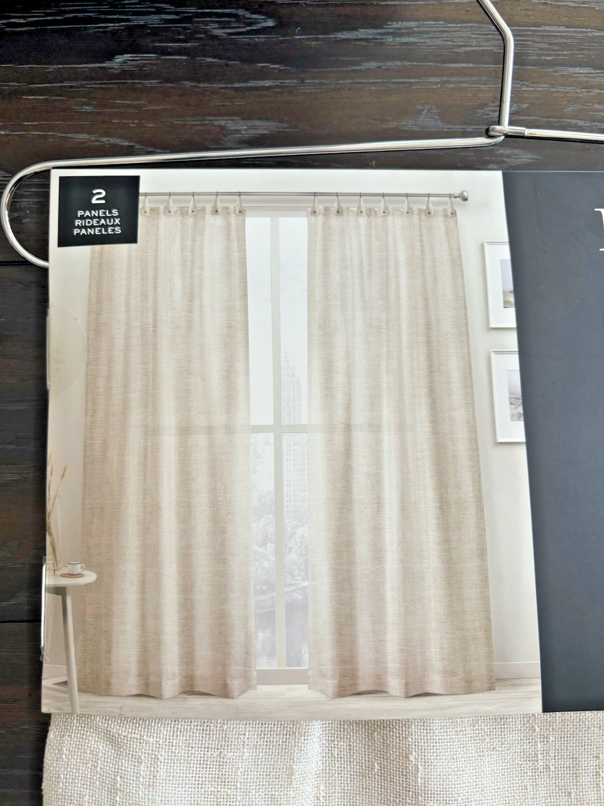 Ralph Lauren 2 Pc Window Curtains Panels 52×96 Beige Top Rings New