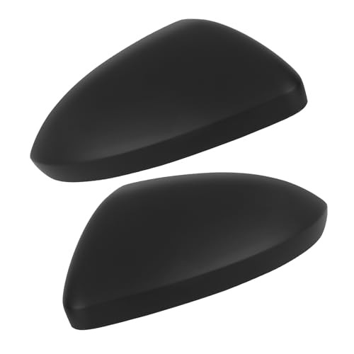 Rearview Mirror Cover Cap Compatible with VW Jetta Left + Right Matte Black