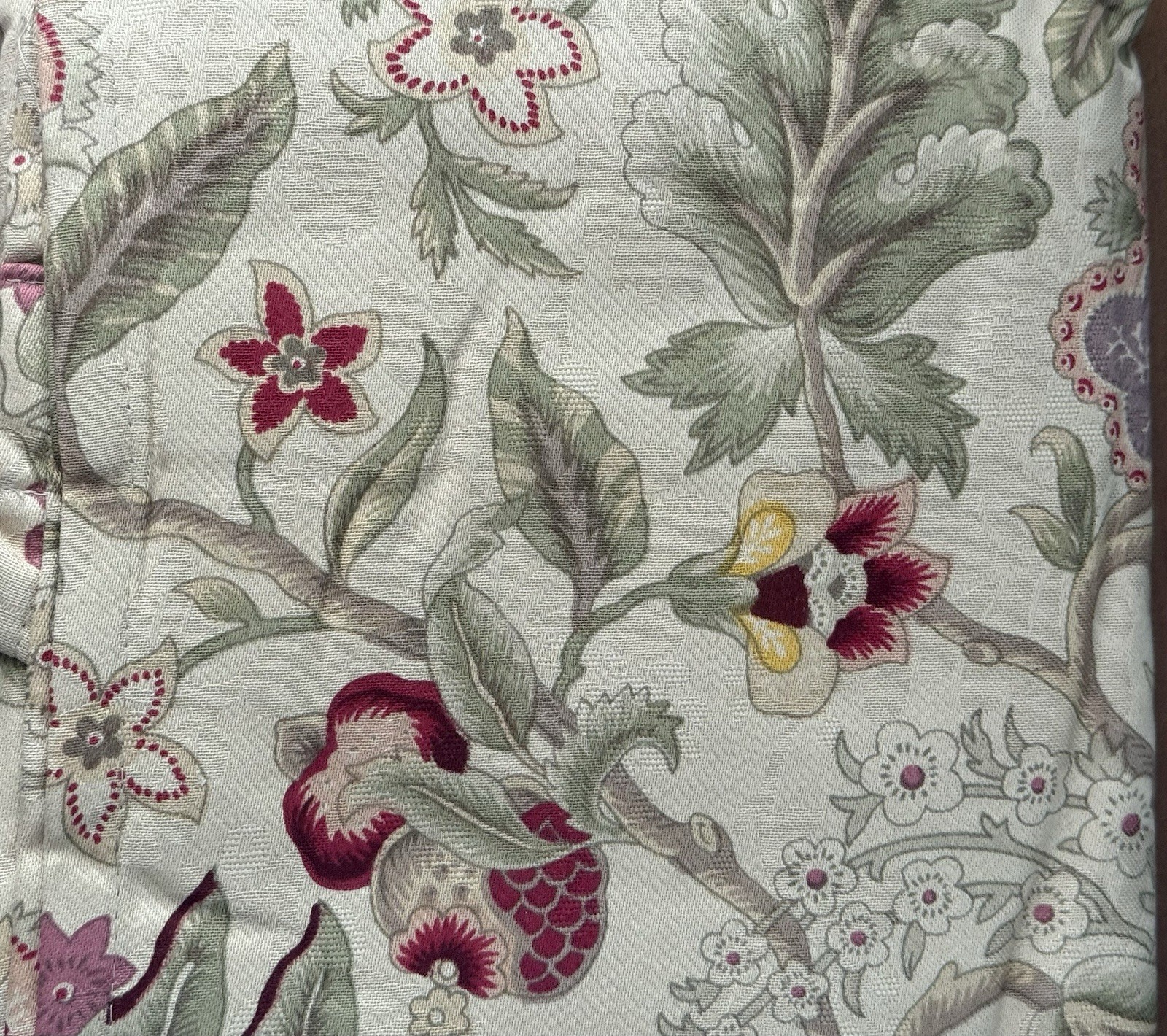 Waverly Imperial Dress Antique Tiers (1 Pair) Curtains L52″Wx24”L New Old Stock