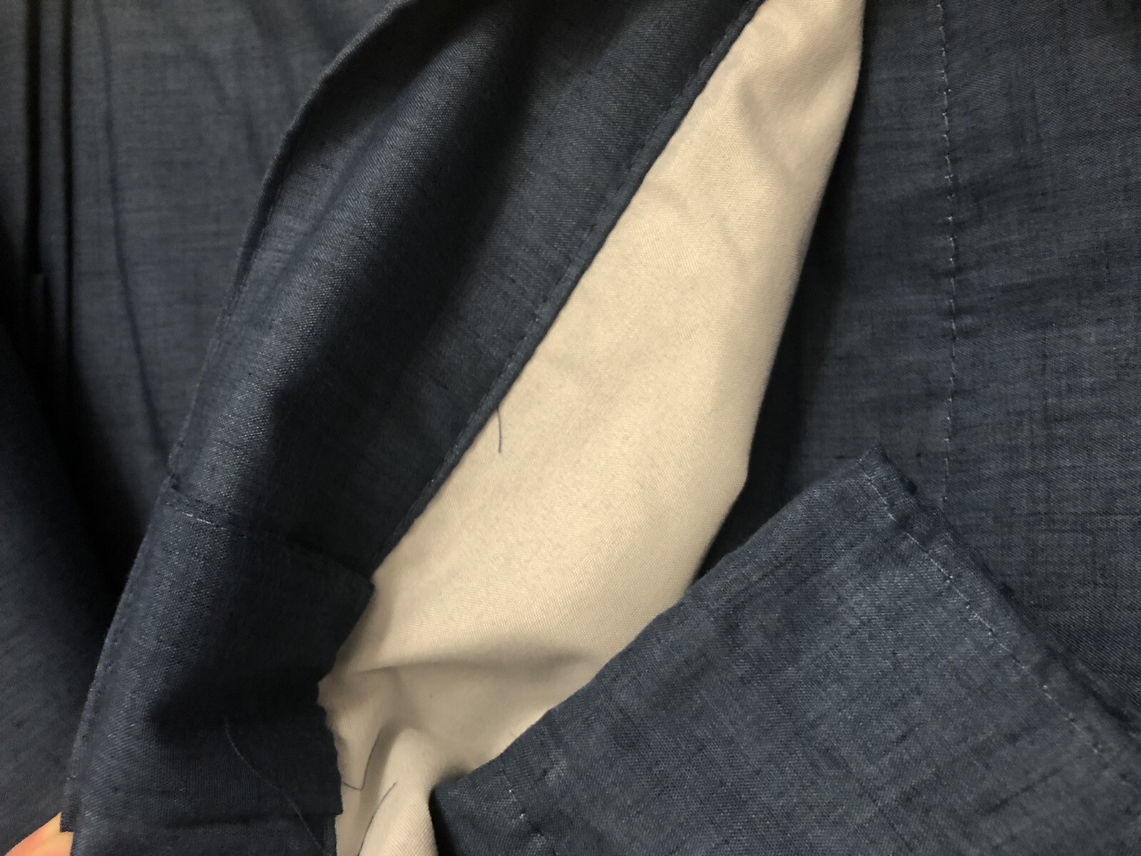 Ralph Lauren Two Back Tab Panels 50” X 84” 100% Blackout Fully Lined INDIGO BLUE